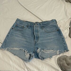 High rise 501 Jean shorts